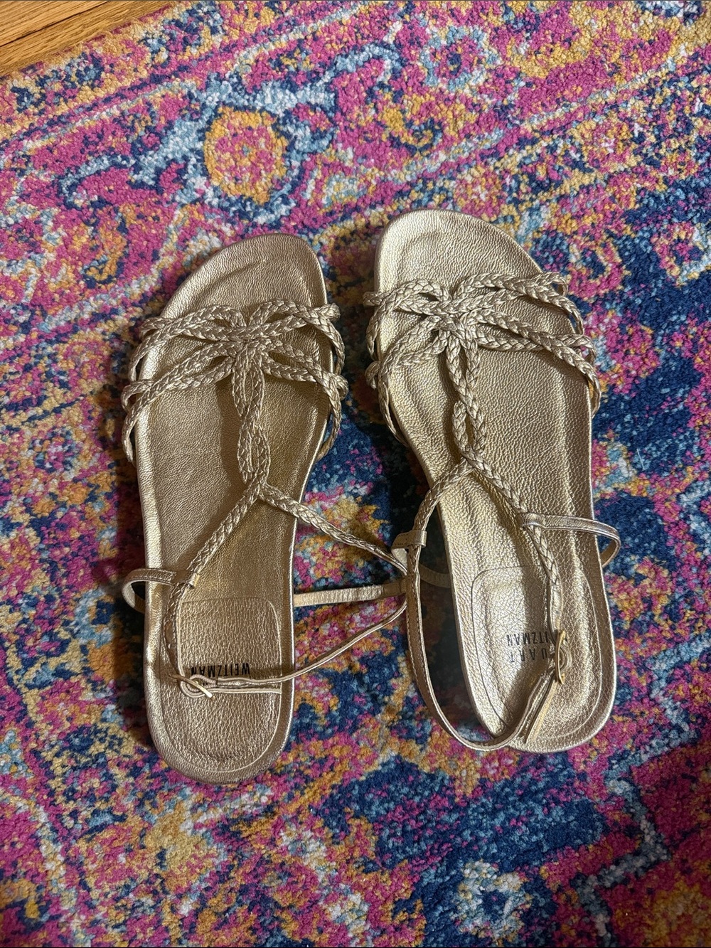 Stuart Weitzman Gold Sandals